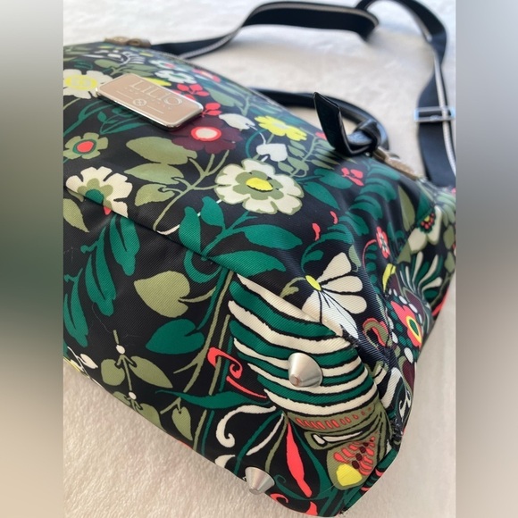 LiLiÓ Amsterdam Morris Garden S handbag small handbag Peacock Green 3 Compart - Picture 10 of 17